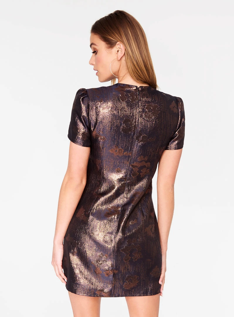 HeyYou Metallic Cap Sleeve Mini Dress 6 HeyYou Metallic Cap Sleeve Mini Dress