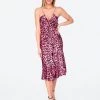 HeyYou Ruched Front Tank Dress In Pink Cheetah 2 HeyYou Ruched Front Tank Dress In Pink Cheetah