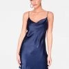 HeyYou Dresses Slate Cowl Neck Satin Slip Dress 1 HeyYou Dresses Slate Cowl Neck Satin Slip Dress
