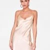 HeyYou Creme Cowl Neck Satin Slip Dress Dresses 1 HeyYou Creme Cowl Neck Satin Slip Dress Dresses