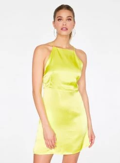 HeyYou Key Lime Apron Mini Dress