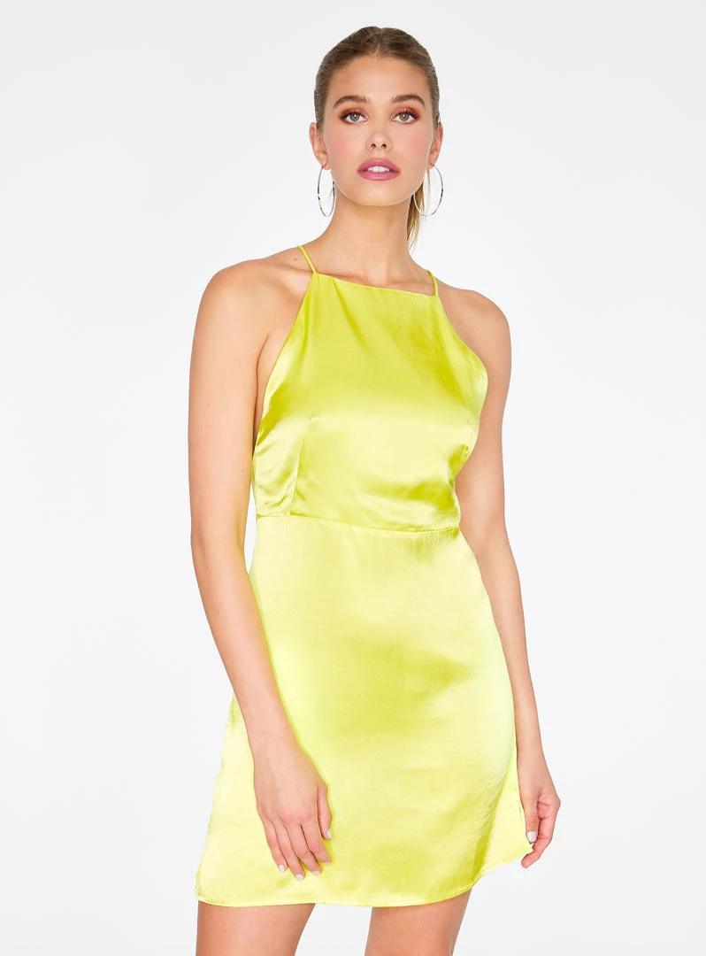 HeyYou Key Lime Apron Mini Dress 3 HeyYou Key Lime Apron Mini Dress