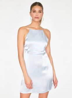 HeyYou Dresses Light Blue Apron Mini Dress