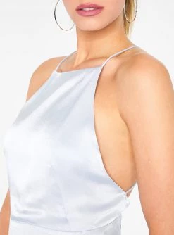 HeyYou Dresses Light Blue Apron Mini Dress