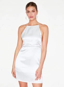 HeyYou White Apron Mini Dress