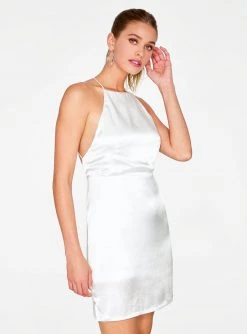 HeyYou White Apron Mini Dress