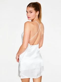 HeyYou White Apron Mini Dress