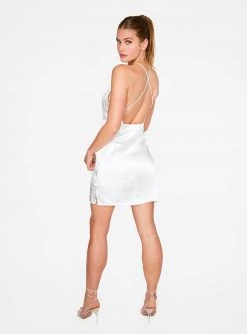 HeyYou White Apron Mini Dress