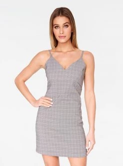 HeyYou Plaid Tailored Mini Dress Dresses