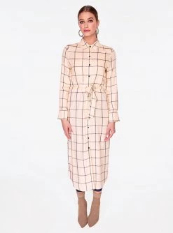 HeyYou Long Sleeve Creme Button Up Duster