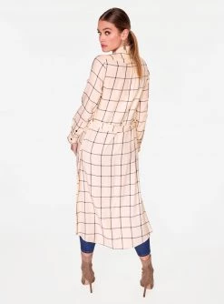 HeyYou Long Sleeve Creme Button Up Duster