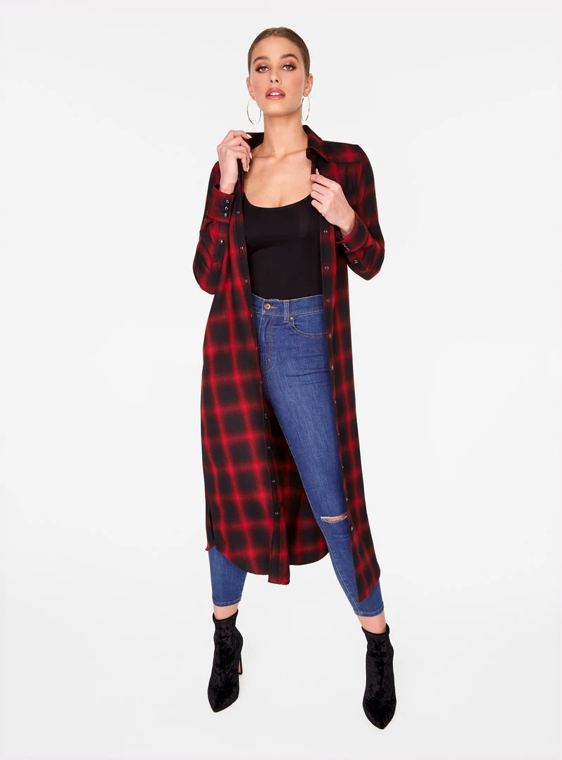 HeyYou Dusters Red Flannel Cowboy Duster 3 HeyYou Dusters Red Flannel Cowboy Duster