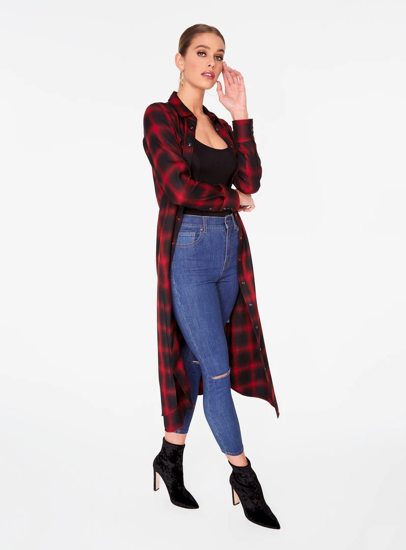 HeyYou Dusters Red Flannel Cowboy Duster 5 HeyYou Dusters Red Flannel Cowboy Duster