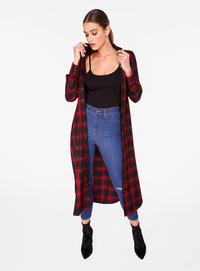 HeyYou Dusters Red Flannel Cowboy Duster 4 HeyYou Dusters Red Flannel Cowboy Duster