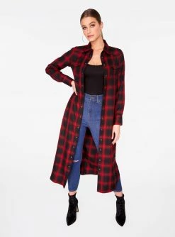 HeyYou Dusters Red Flannel Cowboy Duster 11 HeyYou Dusters Red Flannel Cowboy Duster