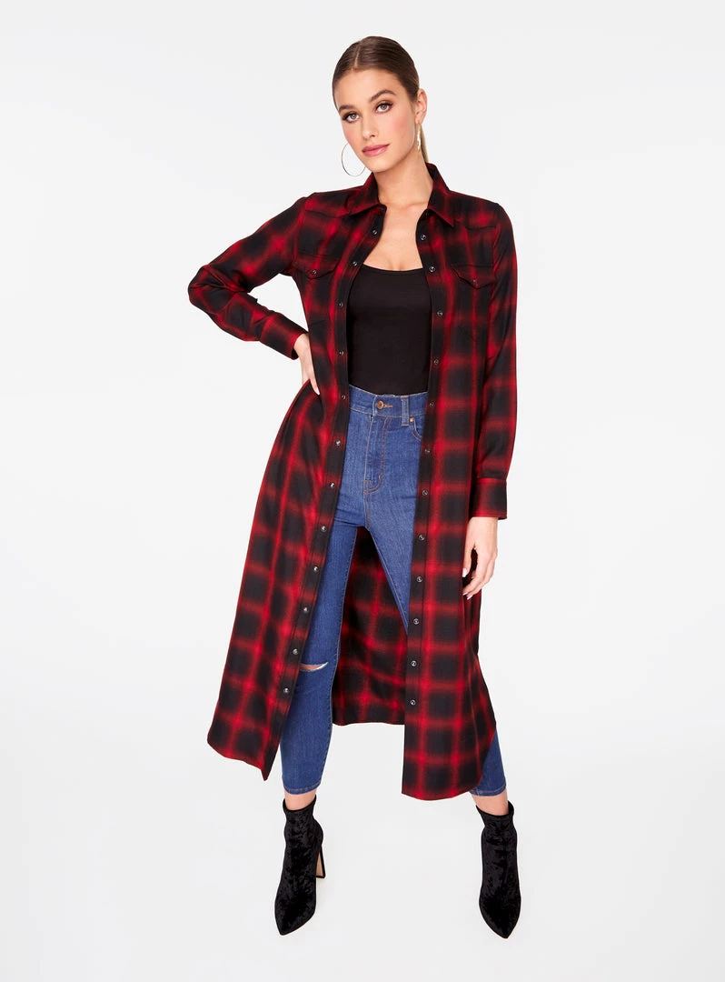 HeyYou Dusters Red Flannel Cowboy Duster 7 HeyYou Dusters Red Flannel Cowboy Duster