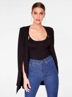 HeyYou Blazers Black Cape Blazer