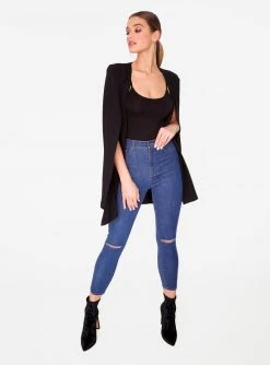 HeyYou Blazers Black Cape Blazer