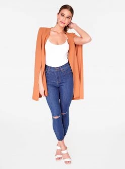HeyYou Chestnut Cape Blazer Blazers