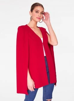 HeyYou Red Cape Blazer