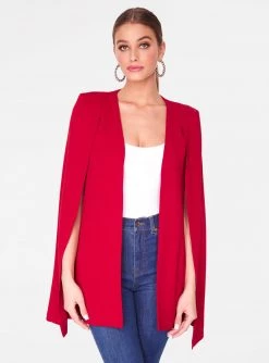 HeyYou Red Cape Blazer