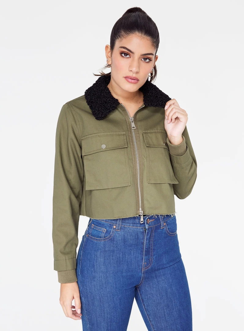HeyYou Crop Military Jacket 3 HeyYou Crop Military Jacket