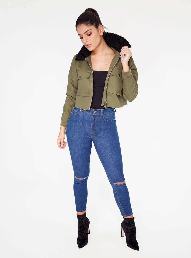 HeyYou Crop Military Jacket 7 HeyYou Crop Military Jacket