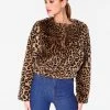 HeyYou Leopard Faux Fur Jacket