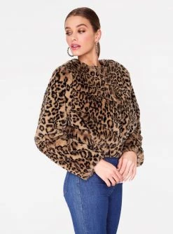 HeyYou Leopard Faux Fur Jacket