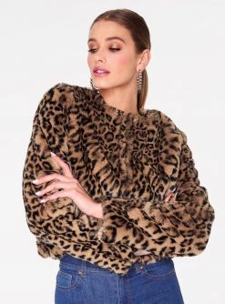 HeyYou Leopard Faux Fur Jacket