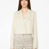 HeyYou Blazers Beige Cropped Blazer