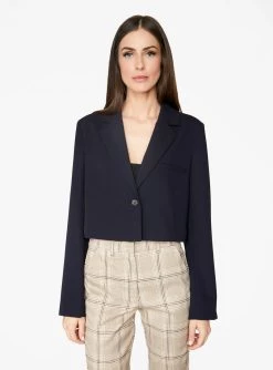 HeyYou Navy Cropped Blazer