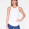 Tank Tops HeyYou Basic White Ribbed Tank Top