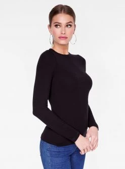 HeyYou Basic Long Sleeve Ribbed Top In Black 9 HeyYou Basic Long Sleeve Ribbed Top In Black
