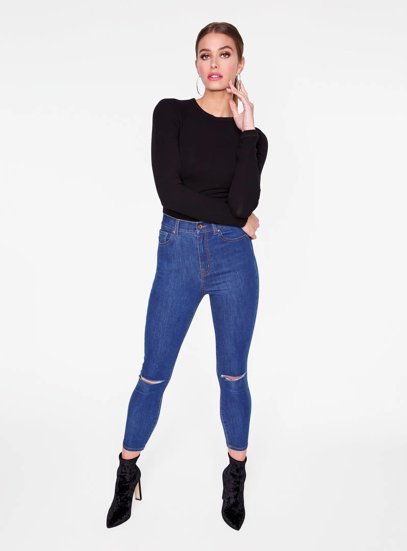 HeyYou Basic Long Sleeve Ribbed Top In Black 7 HeyYou Basic Long Sleeve Ribbed Top In Black