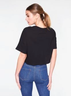 HeyYou Basic Cropped Tee In Black