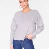 Sweatshirts + Hoodies HeyYou Basic Long Sleeve Sweatshirt In Heather Grey