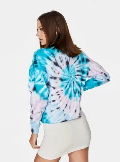 HeyYou Multicolor Tie Dye Sweatshirt Sweatshirts + Hoodies
