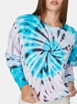 HeyYou Multicolor Tie Dye Sweatshirt Sweatshirts + Hoodies