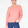 HeyYou Basic Long Sleeve Sweatshirt In Rose Sweatshirts + Hoodies