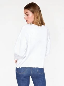 Sweatshirts + Hoodies HeyYou Basic Long Sleeve Sweatshirt In White