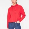 Sweatshirts + Hoodies HeyYou Basic Cherry Long Sleeve Cropped Hoodie