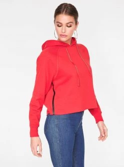 Sweatshirts + Hoodies HeyYou Basic Cherry Long Sleeve Cropped Hoodie