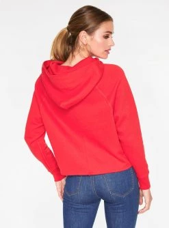 Sweatshirts + Hoodies HeyYou Basic Cherry Long Sleeve Cropped Hoodie