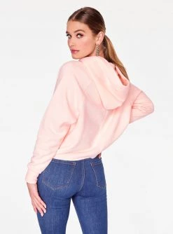 HeyYou Basic Light Pink Long Sleeve Cropped Hoodie