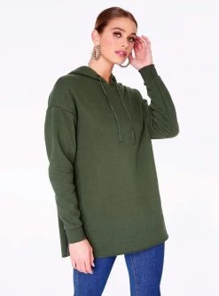 Sweatshirts + Hoodies HeyYou Basic Army Long Sleeve Hoodie