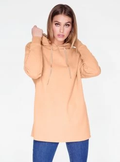 HeyYou Basic Khaki Long Sleeve Hoodie Sweatshirts + Hoodies