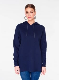 HeyYou Basic Navy Long Sleeve Hoodie