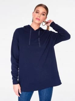 HeyYou Basic Navy Long Sleeve Hoodie