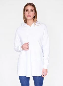 HeyYou Basic White Long Sleeve Hoodie